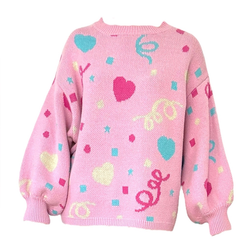 Chrissa Sparkles oversize Women's Sweater - Pinky Pie inspired